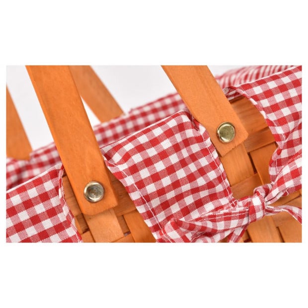 Deluxe Picnic Basket Indoor Outdoor Corporate Blanket Park Trip Image 6