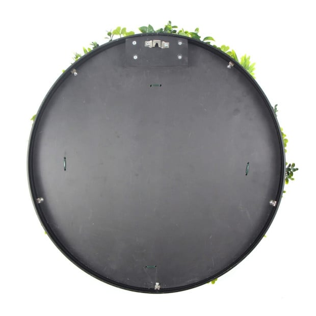 Flowering Artificial Green Wall Disc UV Resistant 50cm (Black Frame) Image 7