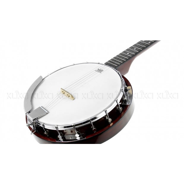 Karrera 5 String Resonator Banjo - Brown Image 3