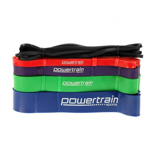 Powertrain Resistance Bands 5pc Heavy Duty Gym Exercise Set Image 8