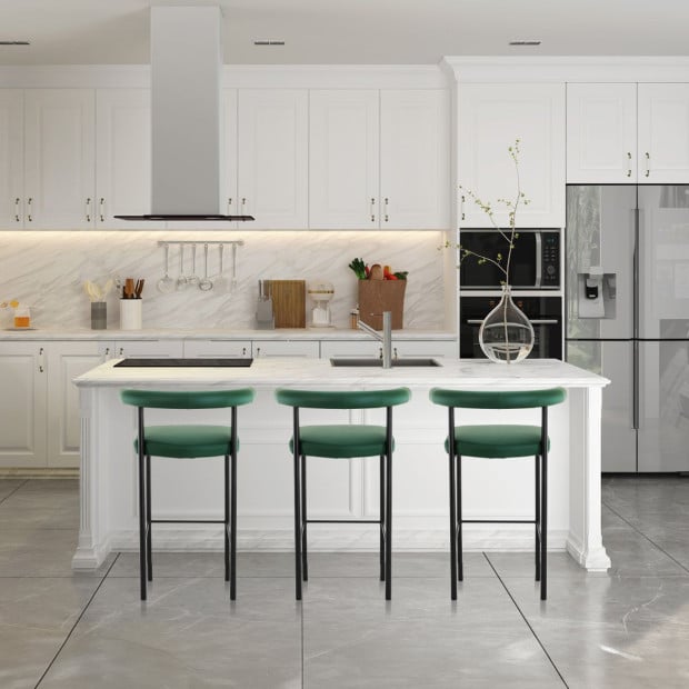 Sarantino Cedric Bar Stool - Green Image 9