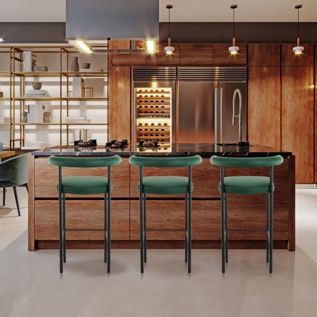 Sarantino Cedric Bar Stool - Green Image 10