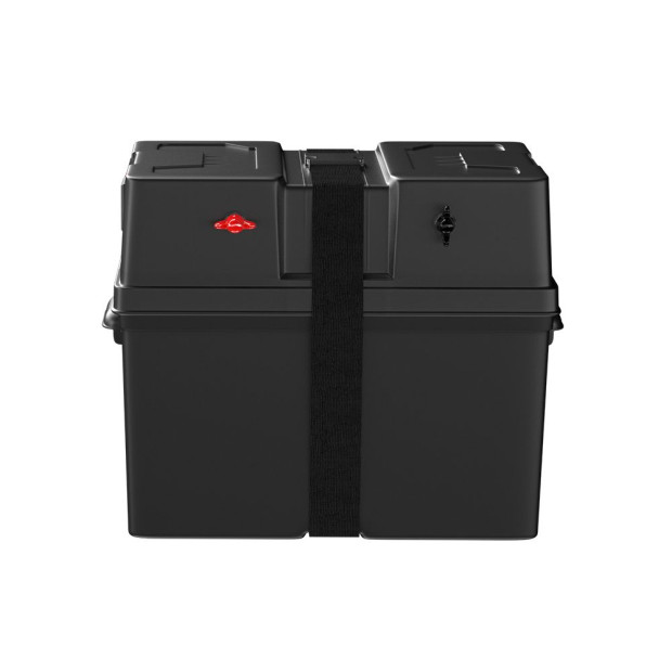 Battery Box 500W Inverter Deep Cycle Portable Caravan Camping USB Image 3