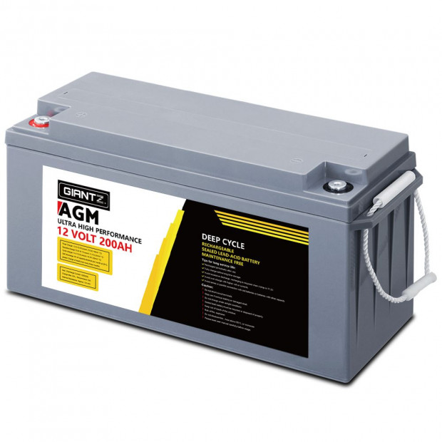 200Ah Deep Cycle Battery 12V AGM Marine Sealed Power Portable Box Image 3