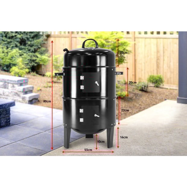 Wallaroo 3-in-1 Charcoal BBQ Smoker Image 9