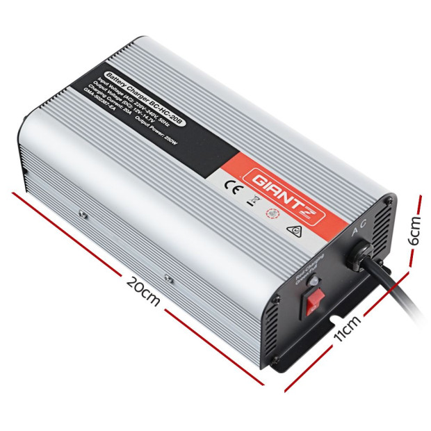 12v Car Battery Charger Inverter 20 Amp Atv 4wd Boat Caravan Image 2