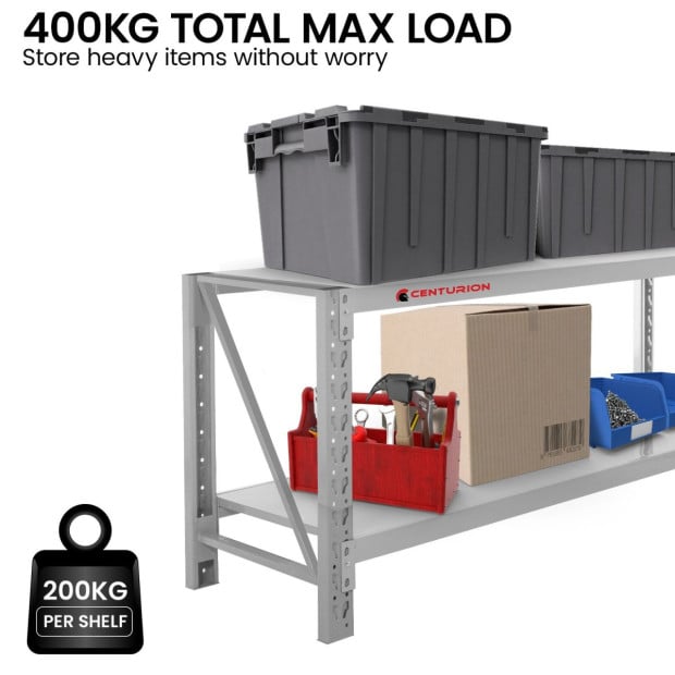 Centurion 2-Layer Workbench Work Bench 400kg - Grey Image 4