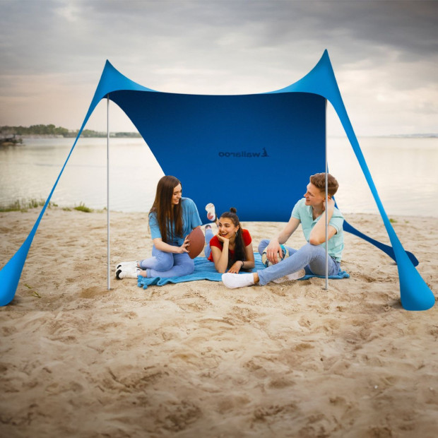 Wallaroo Beach Tent Canopy Sunshade 2m x 2m - Blue Image 10