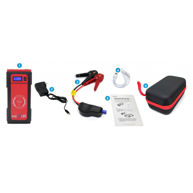 Maxxlee 1500a Car 12v Vehicle Emergency Jump Starter Battery Charger Image 8