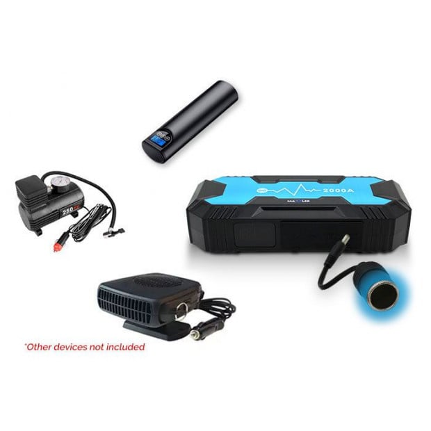 Maxxlee 2000a Car 12v Vehicle Emergency Jump Starter Battery Charger Image 8