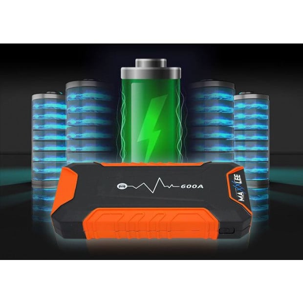 Maxxlee 600a Car 12v Vehicle  Emergency Jump Starter Battery Charger Image 2