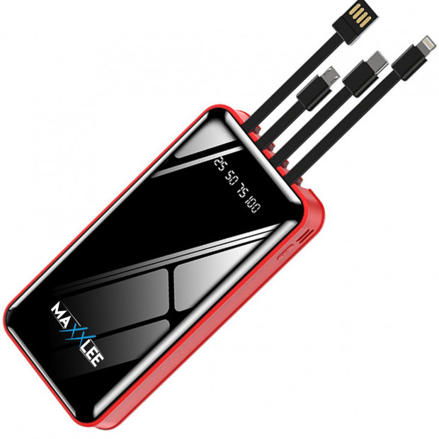20000mah Powerbank Built-in 3 Cables High Capacity Battery Charger