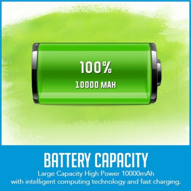 Maxxlee 10000mah Solar Power Bank Dual Usb Battery Charger Portable Orange Image 2
