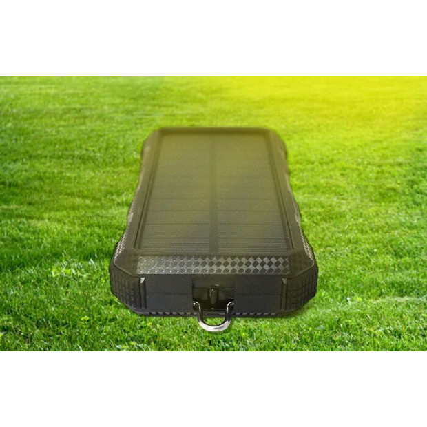 Maxxlee 20000mah Qi Wireless Charger Solar Power Bank 18W Orange Image 3