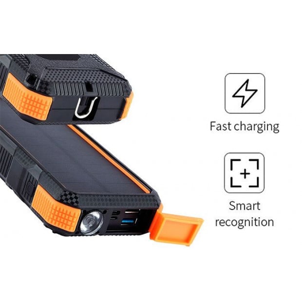 20000mah Qi Wireless Charger Solar Power Bank Image 5