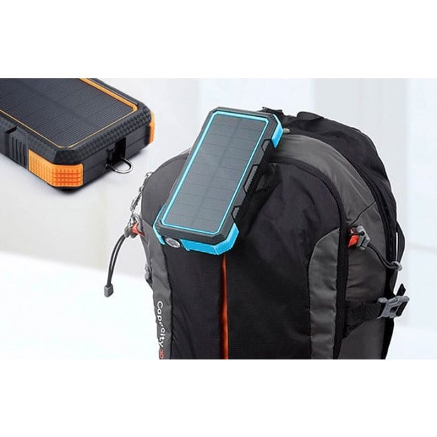 20000mah Qi Wireless Charger Solar Power Bank Image 6