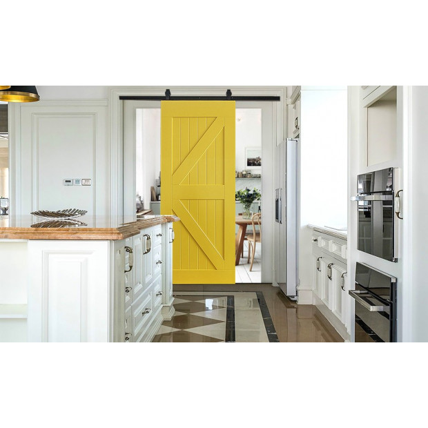 3.66 m Sliding Barn Door Hardware Track Kit Image 3