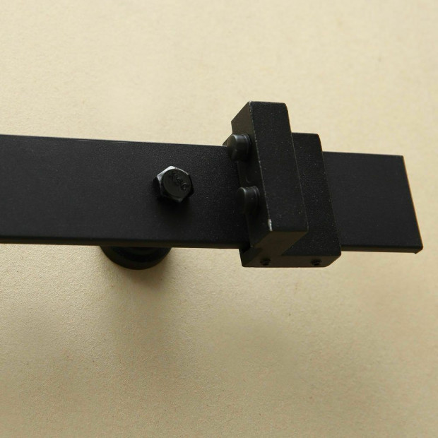 1.83M Antique Classic Style Single Sliding Door Hardware Track Roller Image 6