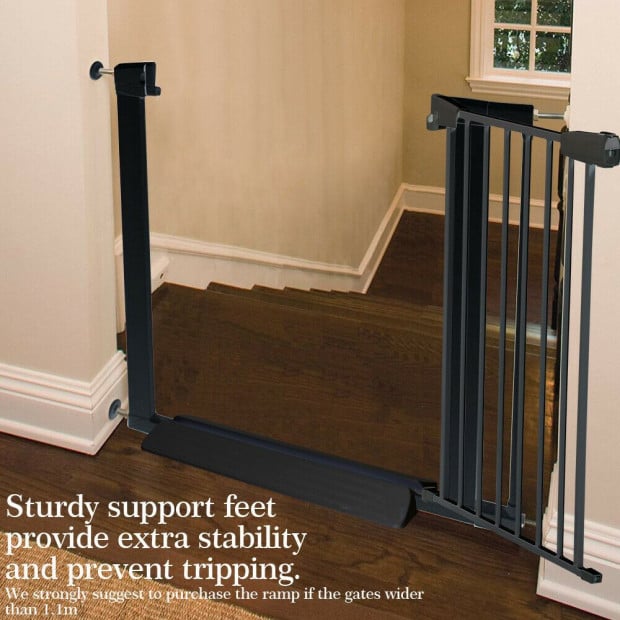 Kids Pet Safety Security Gate Stair Barrier Extension Panels 30cm BK Image 7