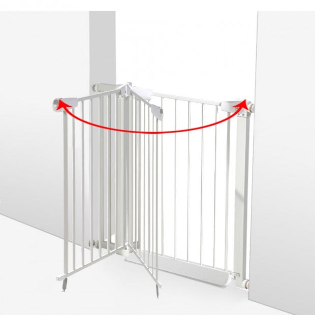 Baby Safety Security Gate Stair Barrier Doors Extension Panels 10cm WH Image 5