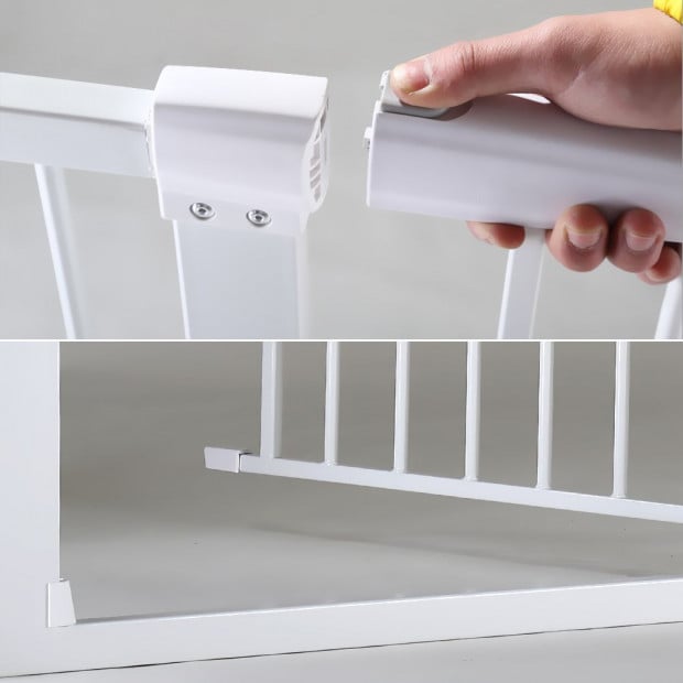 Baby Safety Security Gate Stair Barrier Doors Extension Panels 10cm WH Image 6