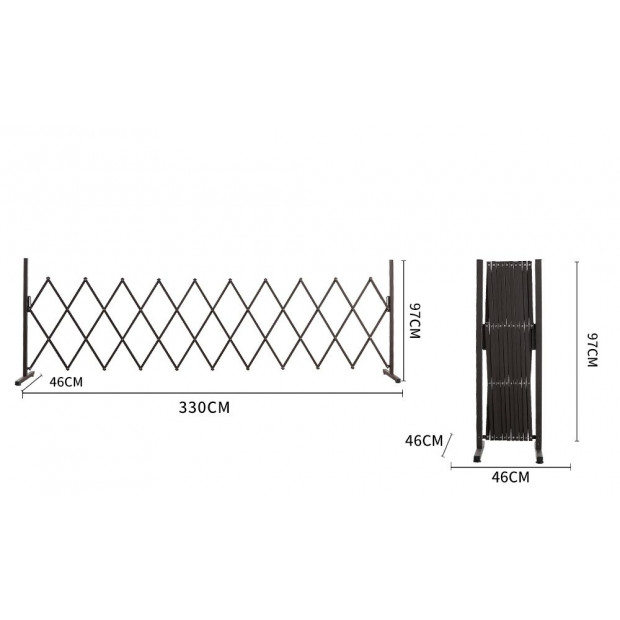 Expandable Metal Steel Safety Gate Fence Barrier Indoor Outdoor