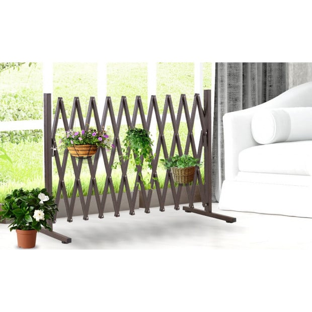 Expandable Metal Steel Safety Gate Fence Barrier Indoor Outdoor Image 2