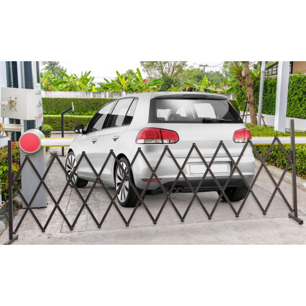 Expandable Metal Steel Safety Gate Fence Barrier Indoor Outdoor Image 6