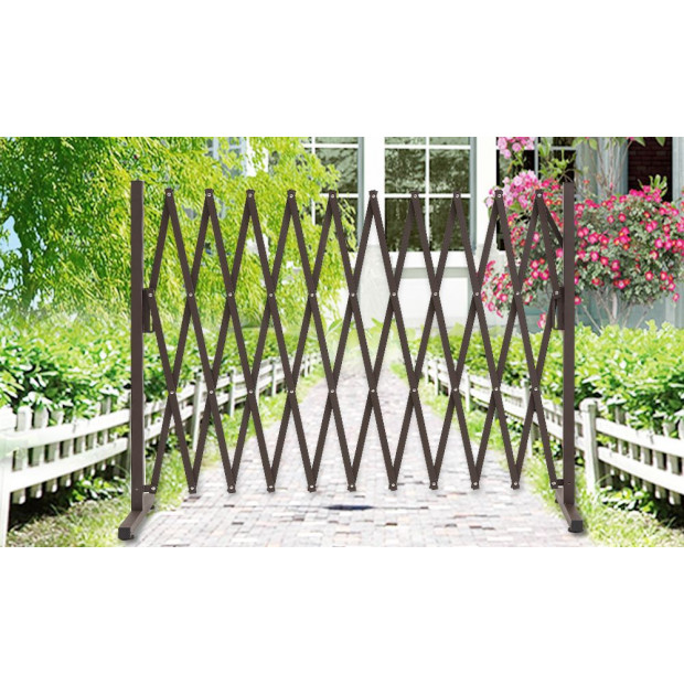 Expandable Metal Steel Safety Gate Fence Barrier Indoor Outdoor Image 8
