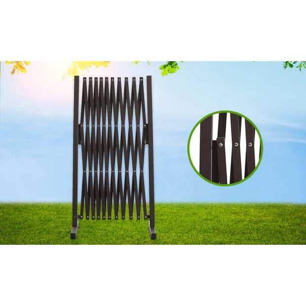 Expandable Metal Steel Safety Gate Fence Barrier Indoor Outdoor Image 10