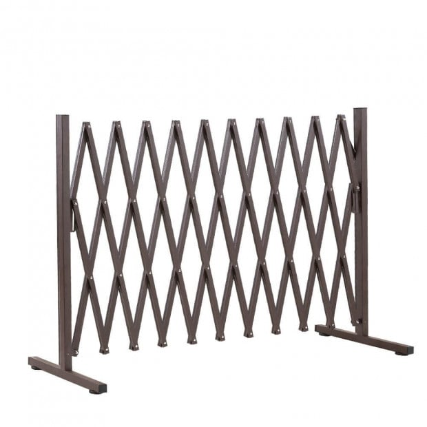 Expandable Metal Steel Safety Gate Fence Barrier Indoor Outdoor