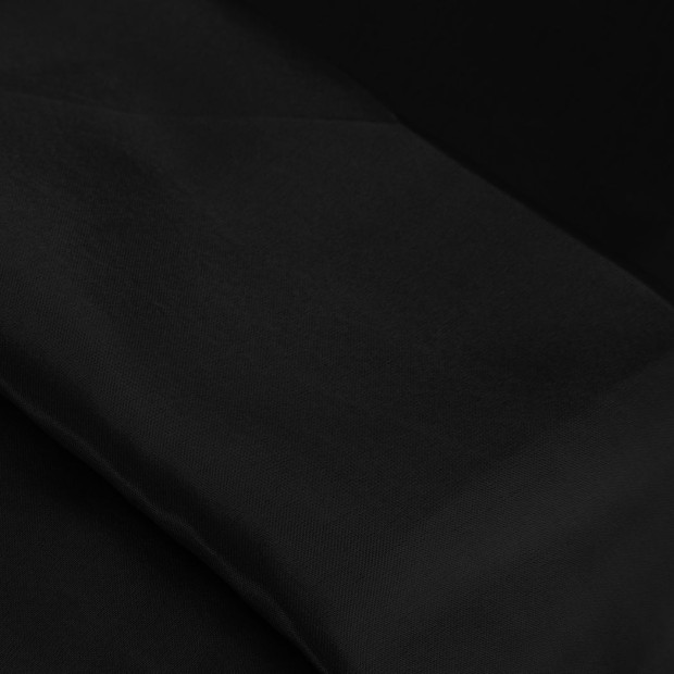 Silky Satin Quilt Cover Set Pillowcases Summer King Single Black Image 6