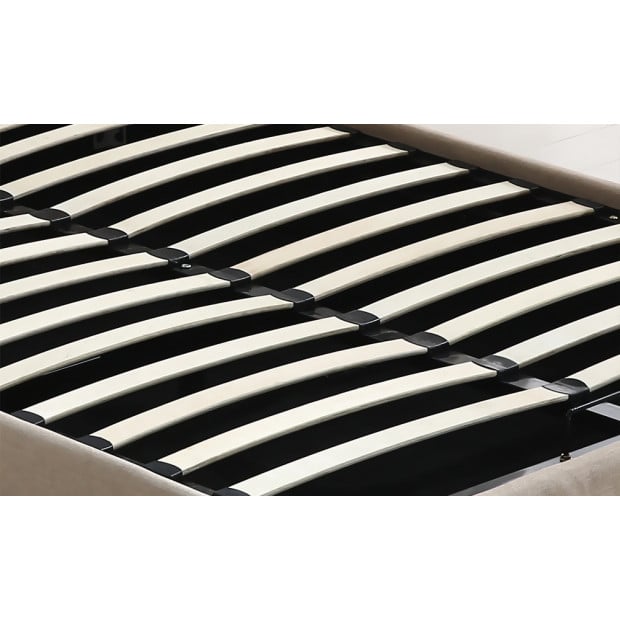 Gas Lift Storage Queen Size Fabric Bed Frame Image 6
