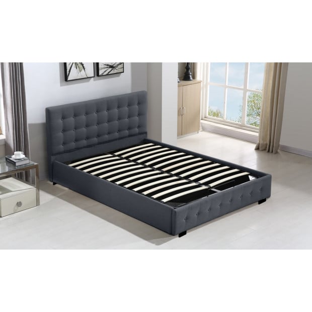 Gas Lift Storage Double Size Fabric Dark Grey Image 3