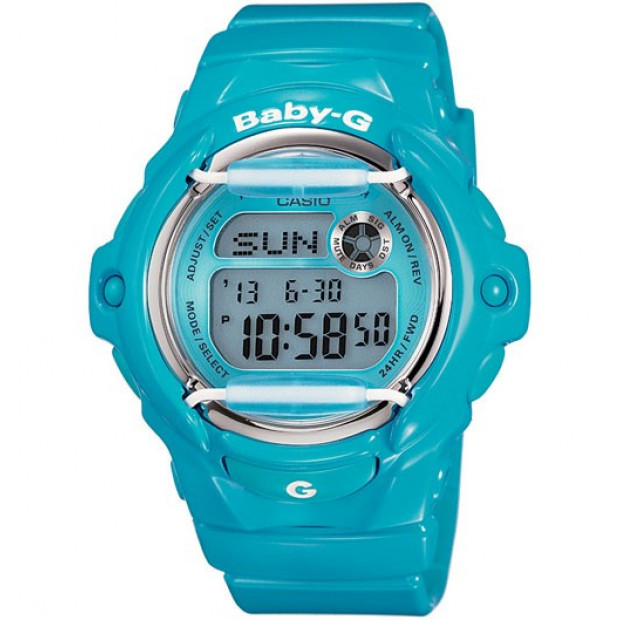 Casio Baby-G Digital Female Blue Watch BG-169R-2B BG-169R-2BDR