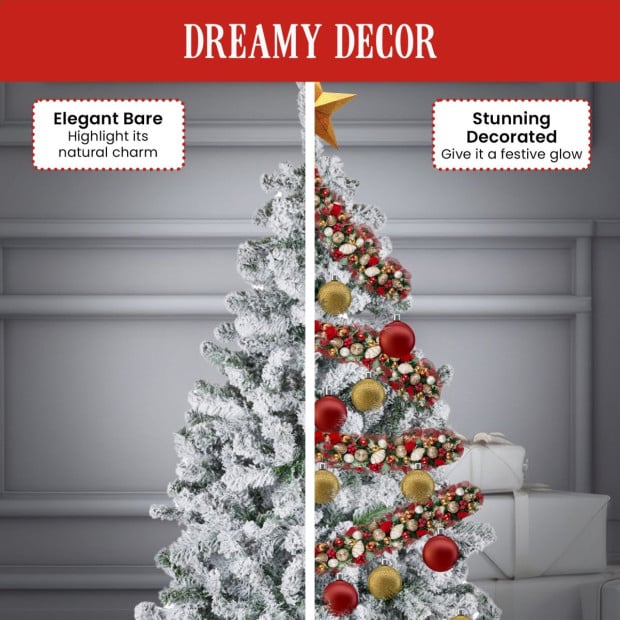 198cm feet Artifificial Christmas Tree - Snowy Emperor Image 5