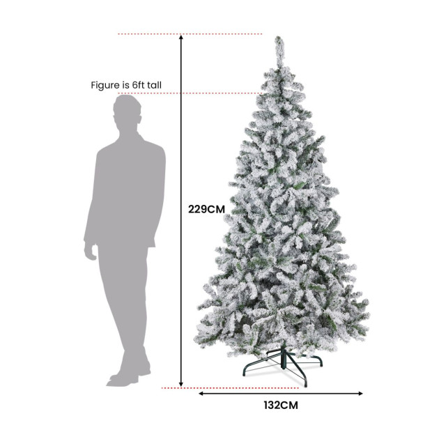 229cm Christmas Tree - Snowy Emperor Image 4