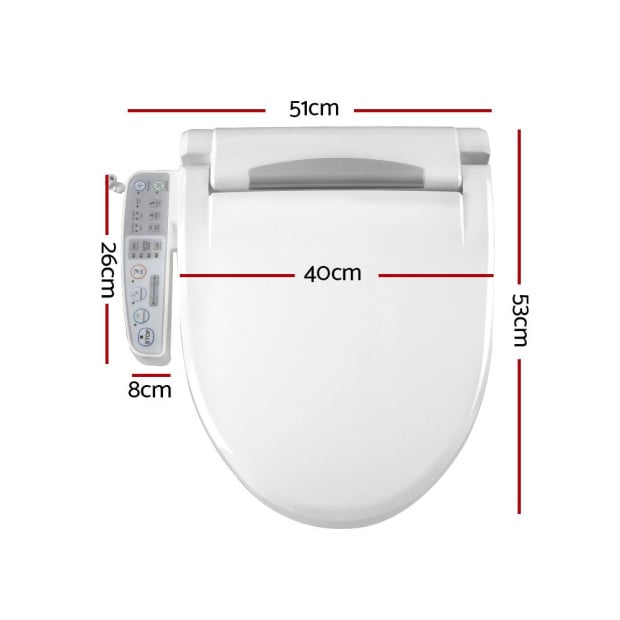 Bidet Electric Toilet Seat Cover Paper Saving Auto Smart Wash Image 2