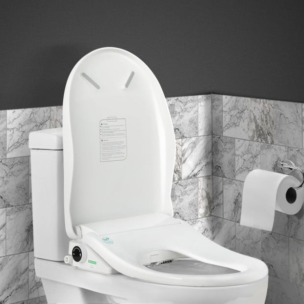 Non Electric Bidet Toilet Seat Cover Bathroom Spray Water Wash D Shape Image 8