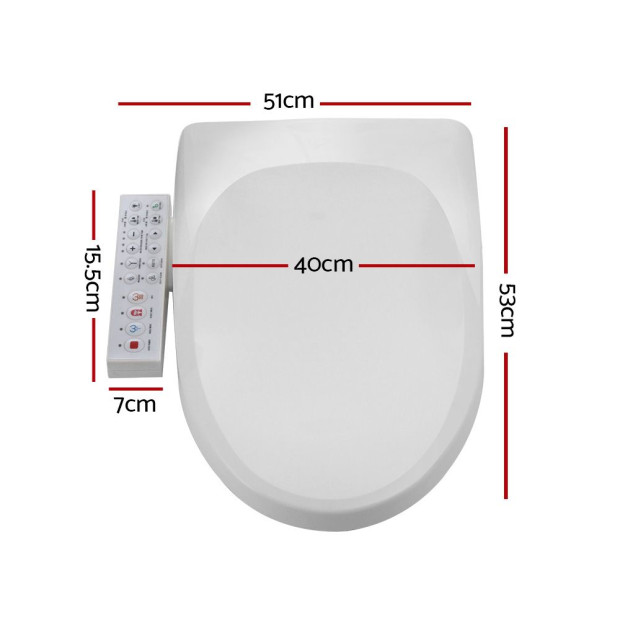 Bidet Electric Toilet Seat Cover Electronic Smart Wash Night Light Image 2