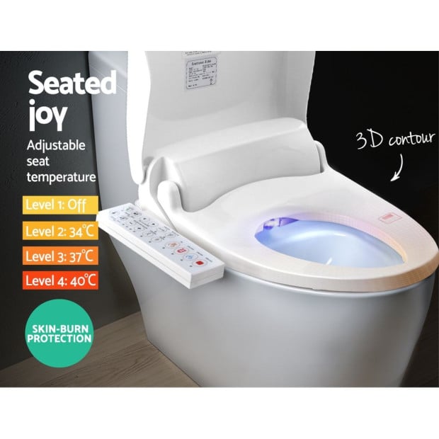 Bidet Electric Toilet Seat Cover Electronic Smart Wash Night Light Image 6