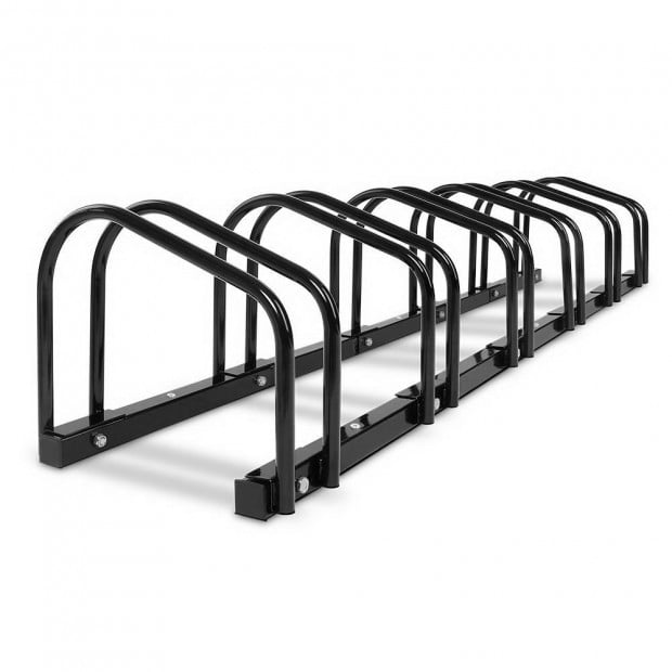 Portable Bike Parking Rack 6 Bay - Black