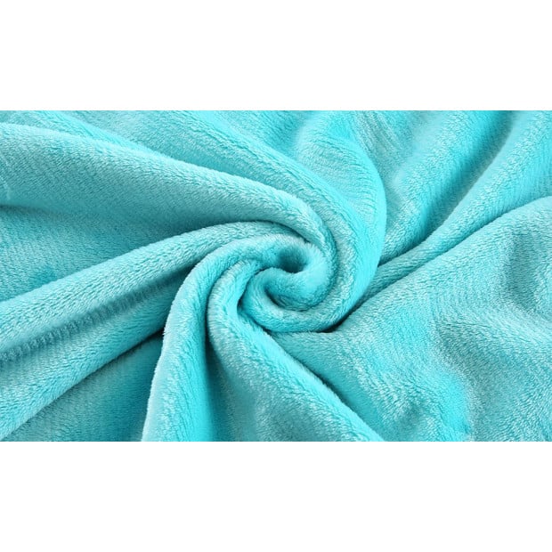 DreamZ 320GSM 220x240cm Ultra Soft Mink Blanket Warm Throw  Aubergine Image 4