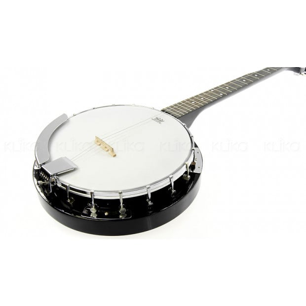 5 String Resonator Banjo Black Image 2