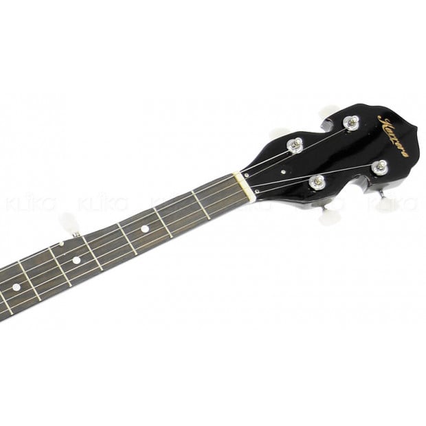 Karrera 5 String Resonator Banjo - Black Image 4
