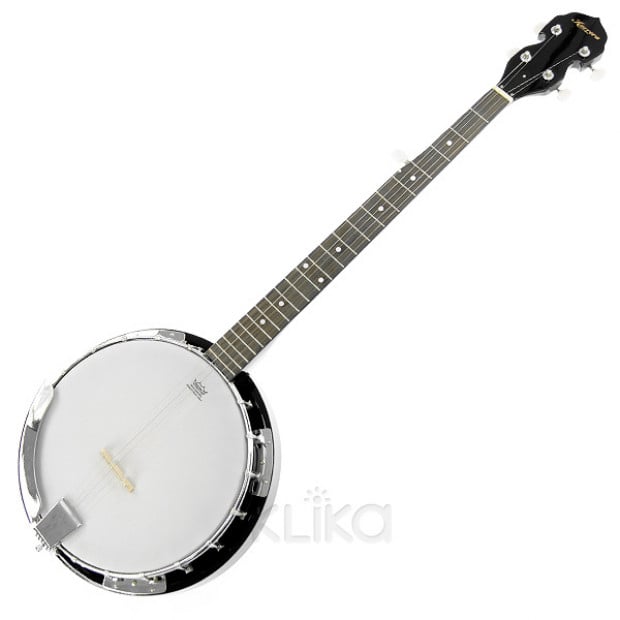 Karrera 5 String Resonator Banjo - Black