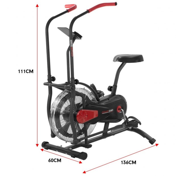 PowerTrain Air Resistance Exercise Bike Spin Fan Equipment Cardio Image 12