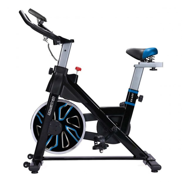 Powertrain RX-600 Cardio Exercise Spin Bike - Blue Image 11