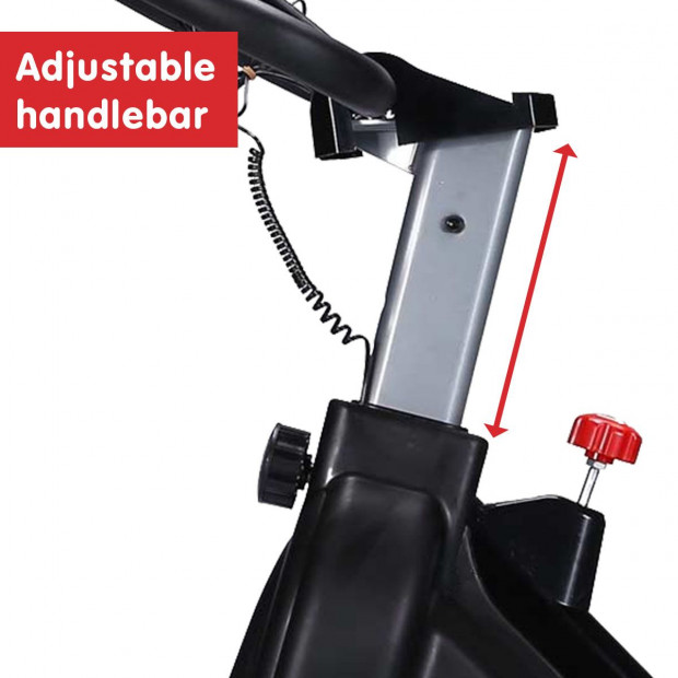 Powertrain RX-600 Cardio Exercise Spin Bike - Red Image 9