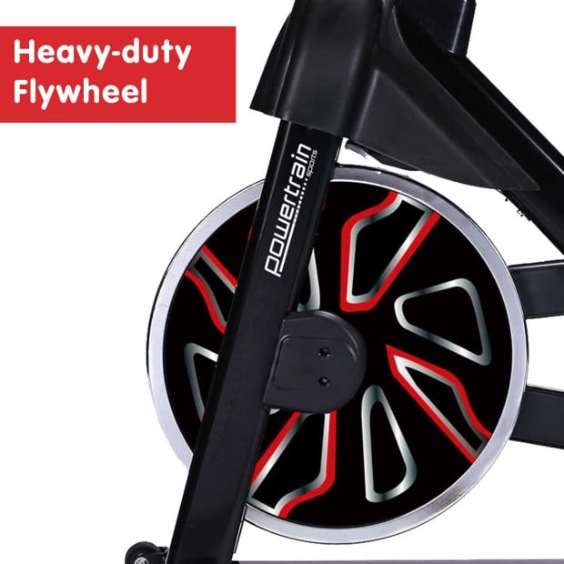 Powertrain RX-600 Cardio Exercise Spin Bike - Red Image 8